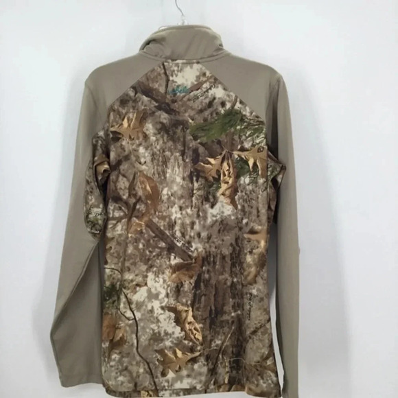 Cabela’s Women’s Zonz Woodlands Camoflauge 1/4 Zip Jacket - Picture 2 of 8